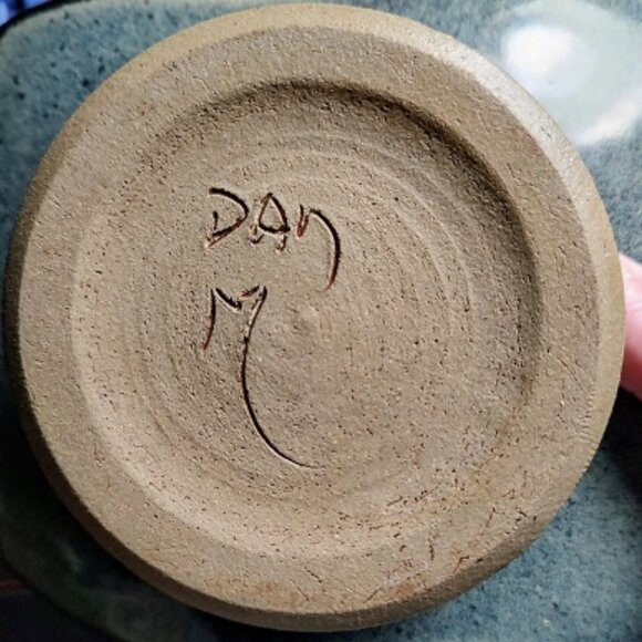 Studio Art Ikebana Frog Dish Vase on Pedestal Artist Signed - Picture 4 of 8